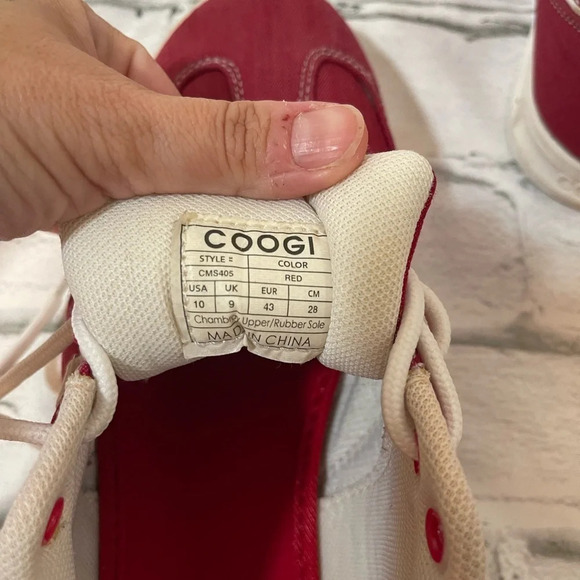 Men’s COOGI red chambray sneakers Sz 1 - Picture 8 of 8